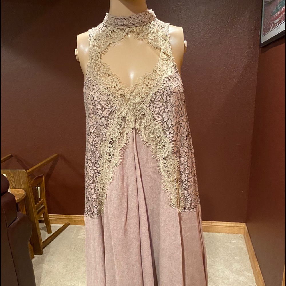 OVERLAND Lace Embellished Dress